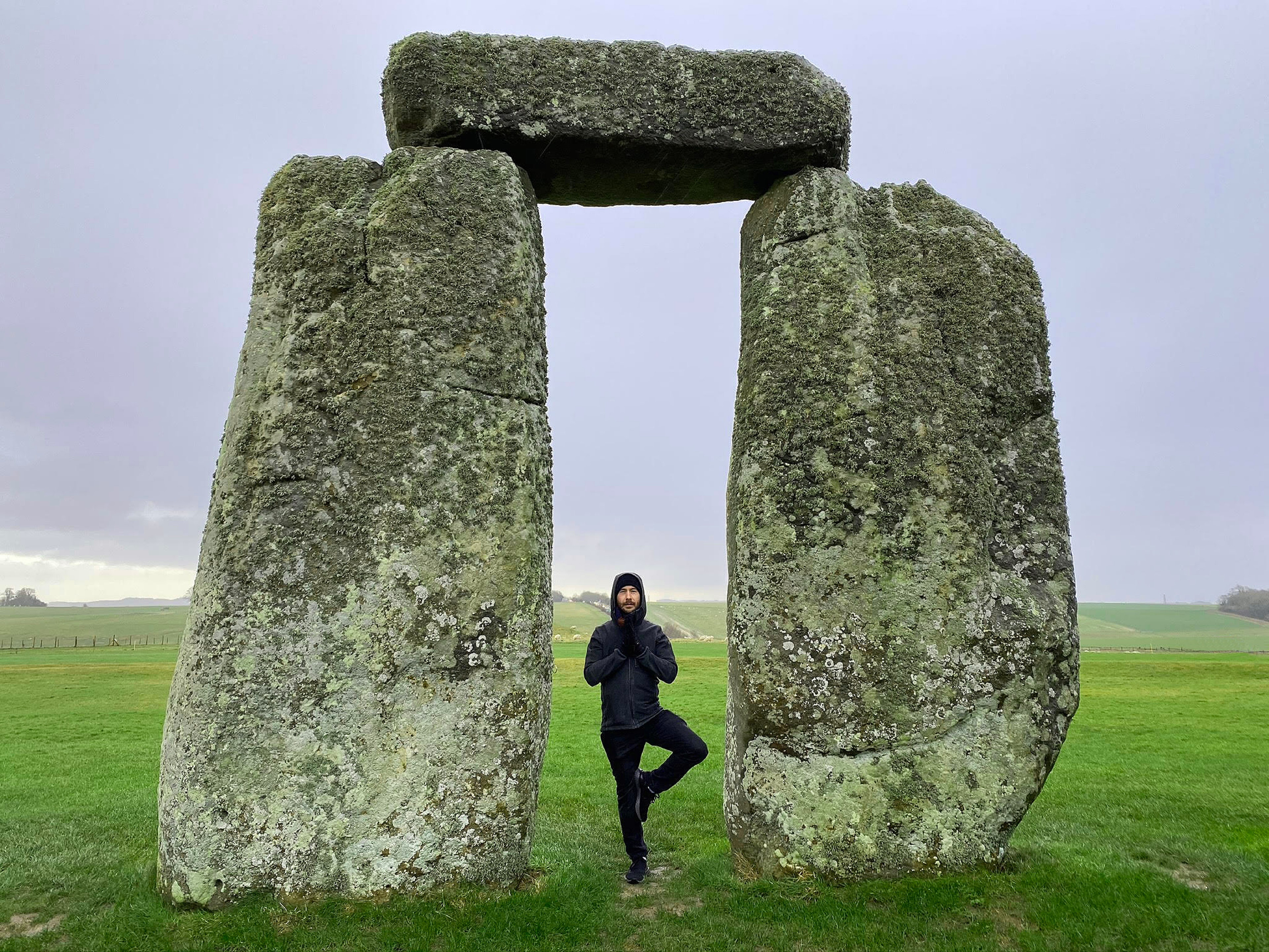 Machiel Bornman at Stonehenge